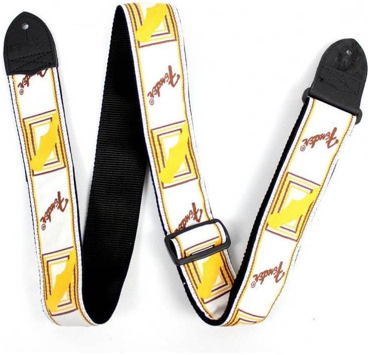 FENDER 2' MONOGRAMMED WHITE/BROWN/YELLOW STRAP - Ремень