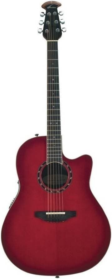 OVATION 2771AX-CCB Standard Balladeer Deep Contour Cutaway Cherry Cherry...