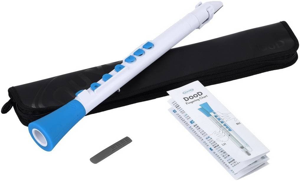 NUVO DooD (White/Blue) блок-флейта DooD, материал - пластик, цвет - белый/голубой,...