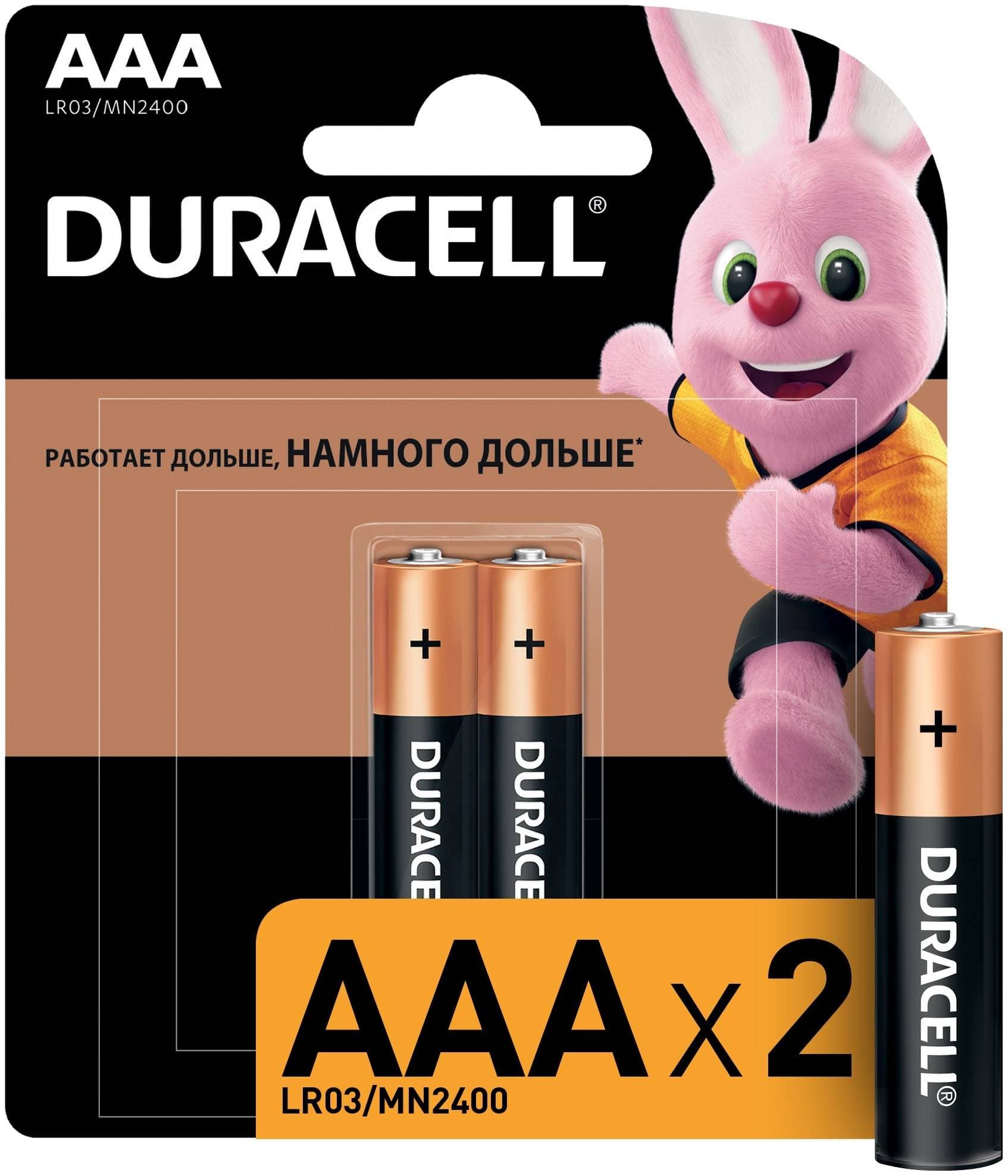 DURACELL LR03 BASIC CN уп 2 шт - Батарейка тип AAA