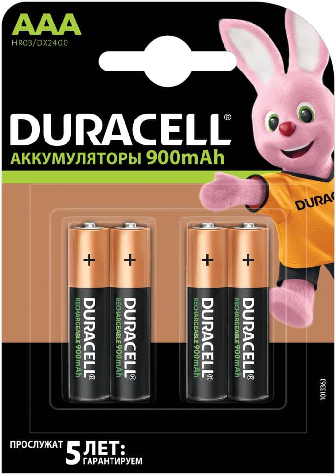 DURACELL HR03 уп 4 шт - Аккумулятор тип AAA