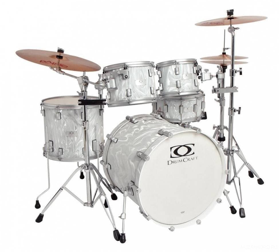 DRUMCRAFT Series 7 Progressive Maple Liguid Chrome/Satin Chrome HW барабанная...