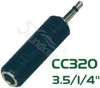 SOUNDKING CC320 Переходник (разъем переходной) 3,5мм, моно, штекер - 6,35мм,...