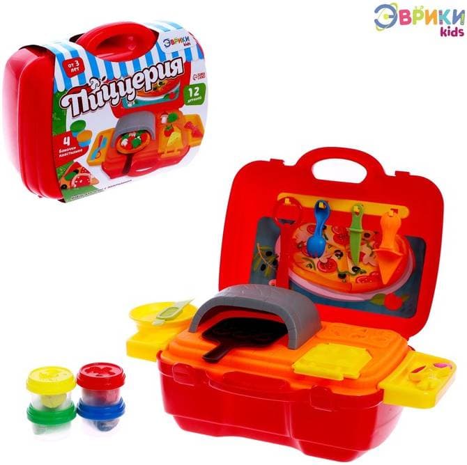 ЭВРИКИ "Пиццерия" - Набор для творчества пластилин