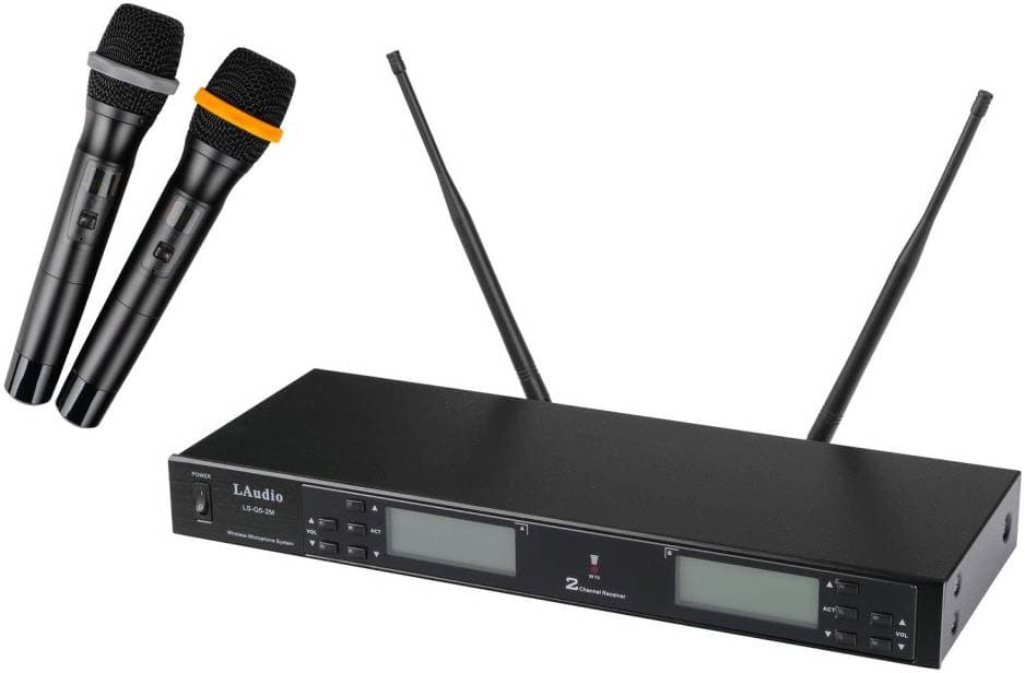 LAUDIO LS-Q5-2M Двухканальная вокальная радиосистема, 2 ручных передатчика,...
