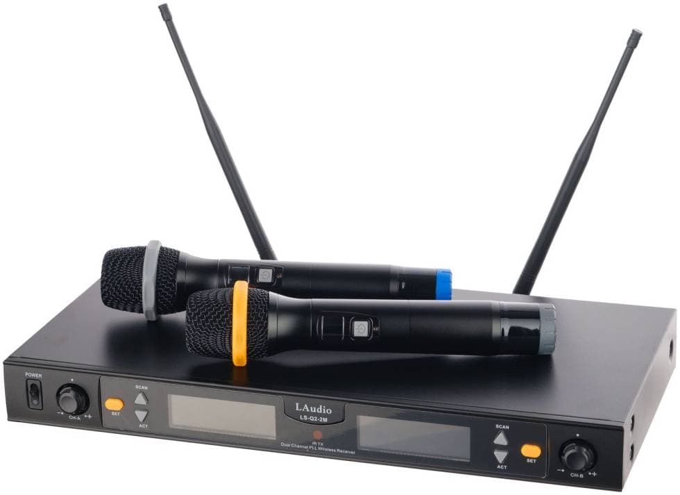 LAUDIO LS-Q2-2M Беспроводная микрофонная система, 2 ручных передатчика,...