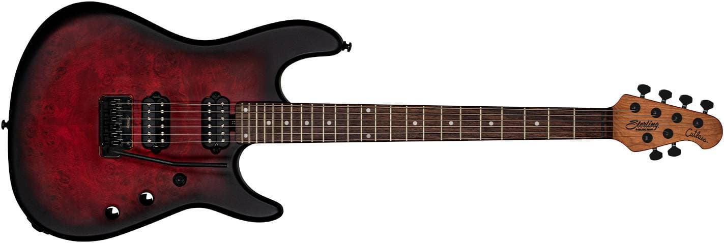 STERLING Jason Richardson Signature Dark Scarlet Burst Satin - Электрогитара