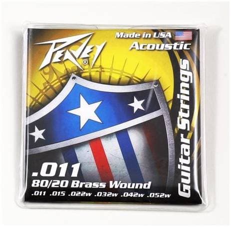 PEAVEY 80/20 Acoustic Brass Wound Strings 11s - Струны