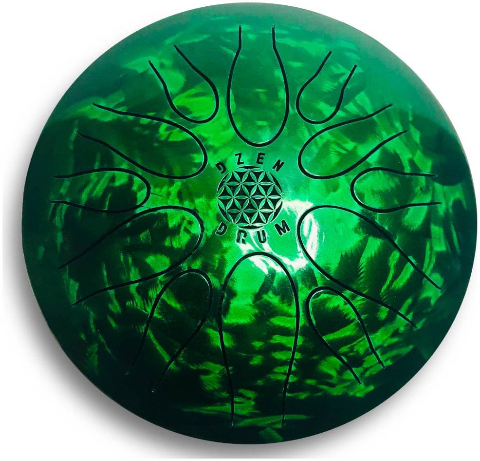 МАСТЕРСКАЯ ИЛЬДАРА ГИМАДИЕВА Dzen Drum Изумруд 12 - Барабан язычковый Глюкофон