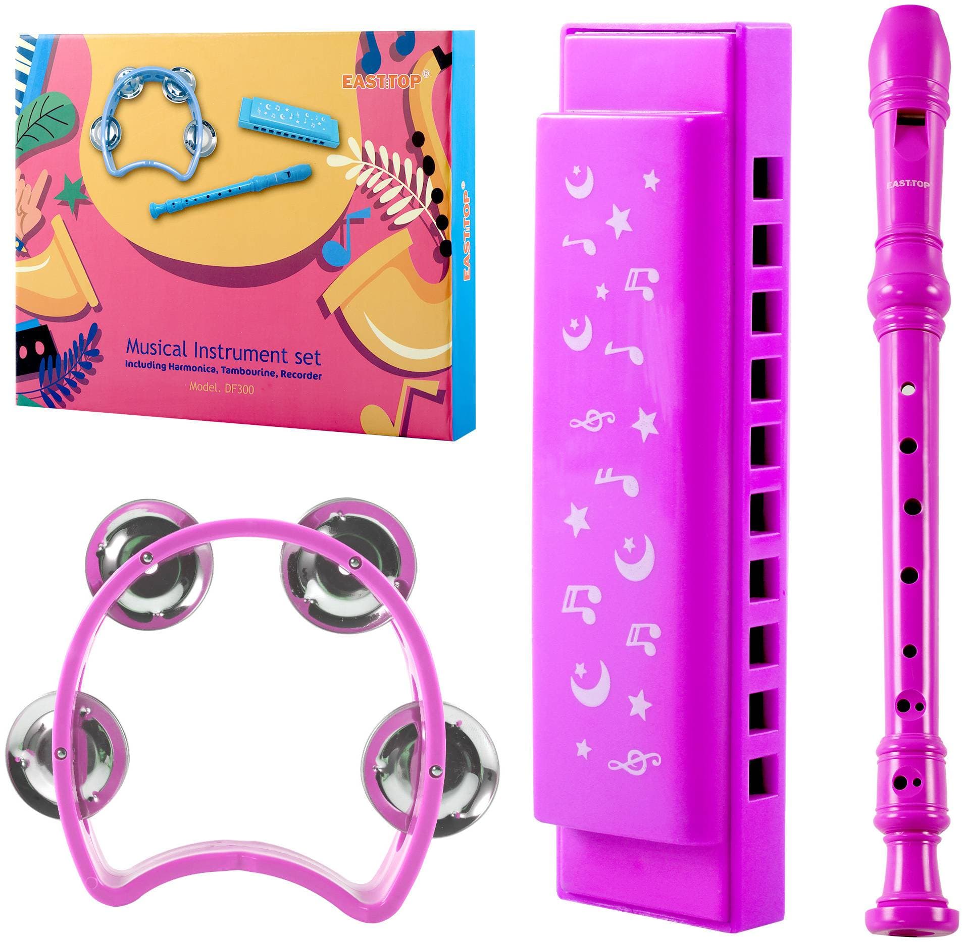 EASTTOP DF300 PURPLE - Перкуссионный набор 3 предмета