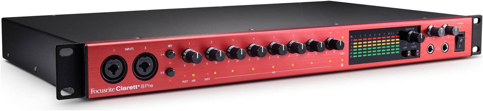 FOCUSRITE Clarett+ 8Pre - Рэковый интерфейс