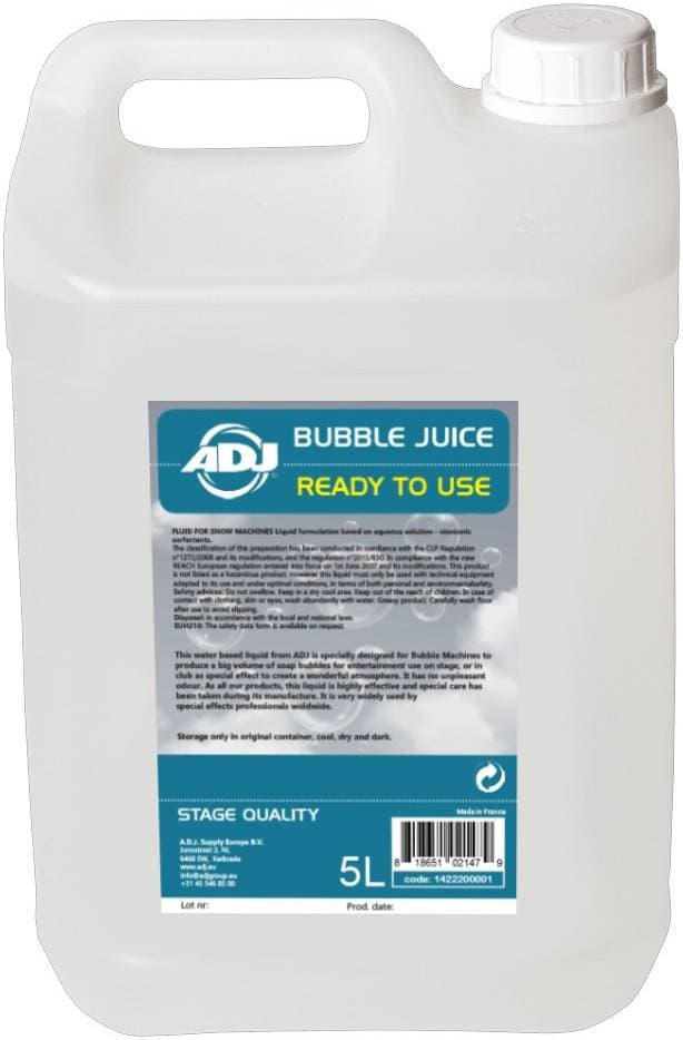 AMERICAN DJ Bubble Juice 5 Жидкость для мыльных пузырей готовая к применению,...