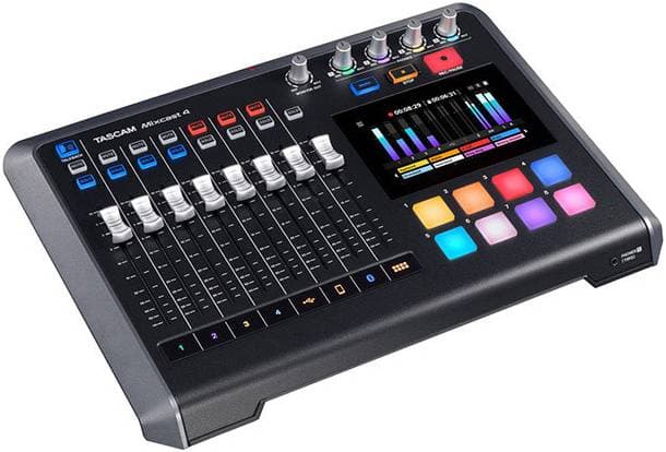 TASCAM Mixcast 4 - аудиоинтерфейс USB для подкастов, АЦП/ЦАП: 24 бит/48...