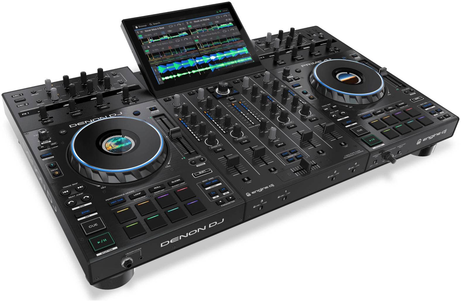 DENON DJ Prime 4+ - рабочая станция полностью автономная 4-х дековая DJ...