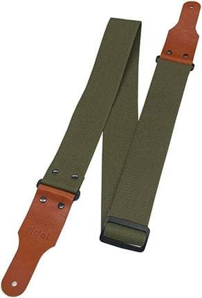 Fidel FL00051C Ремень для гитары, хлопок, хаки, Fidel