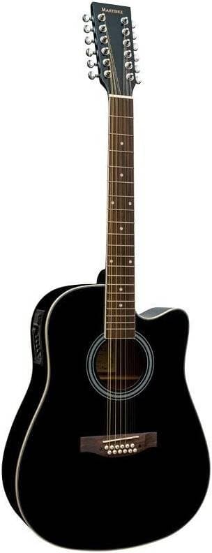 MARTINEZ W-1212CEQ/BK - Гитара электроакустическая