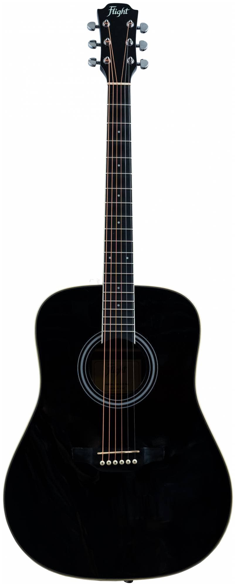 FLIGHT AD-200 BK - Гитара акустическая шестиструнная