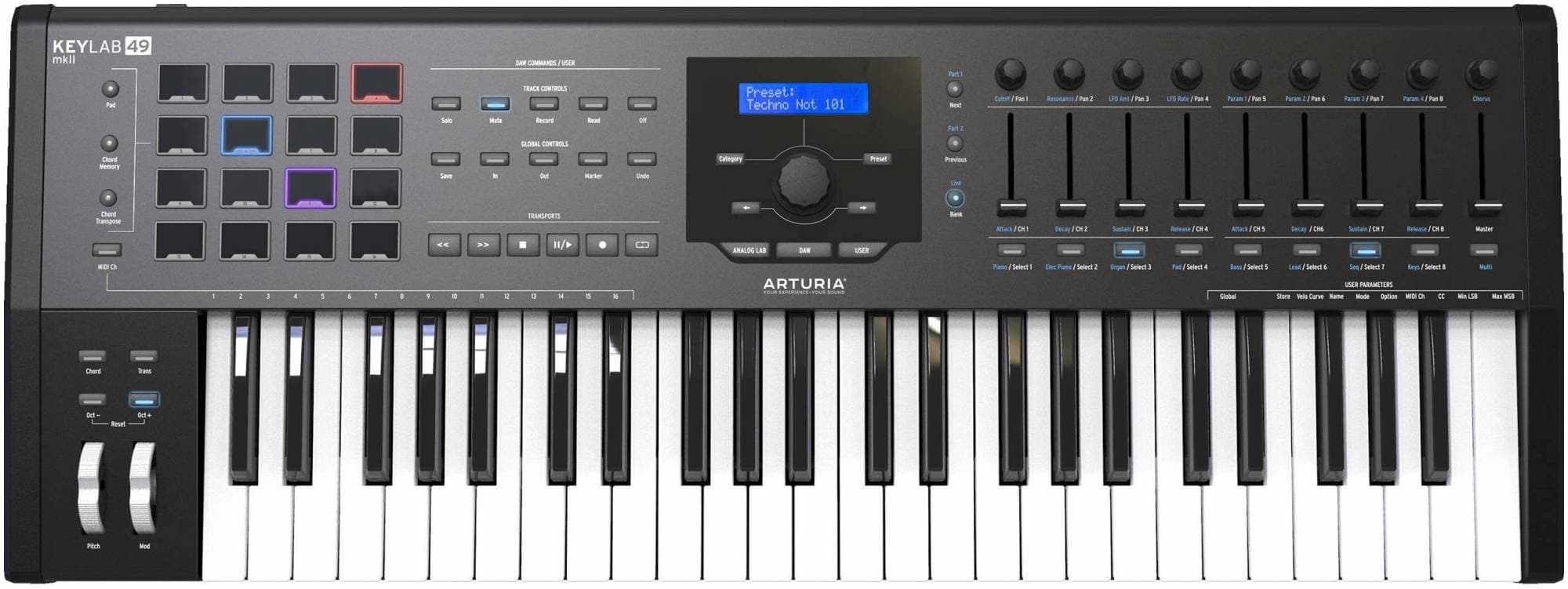 Arturia KeyLab mkII 49 Black - 49 клавишная полувзвешенная динамическая...