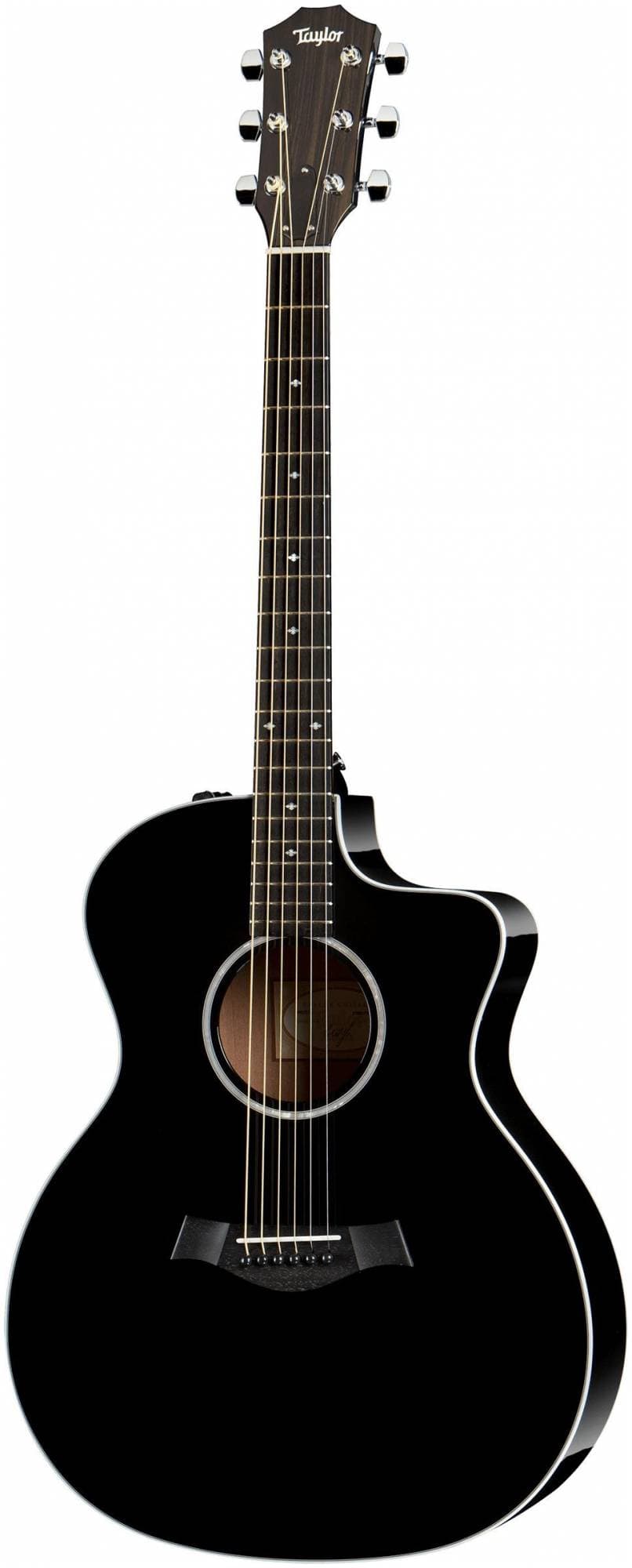 TAYLOR 214CE-BLK DLX электроакустическая гитара, цвет чёрный, в комплекте...