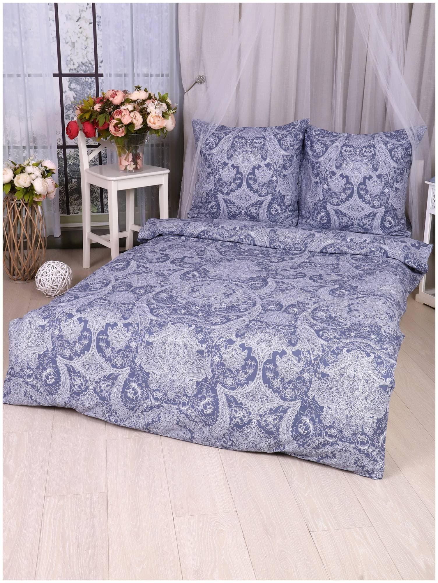 ИВАН-ДА-МАРЬЯ Бельканто серый (перкаль) - Комплект постельного белья