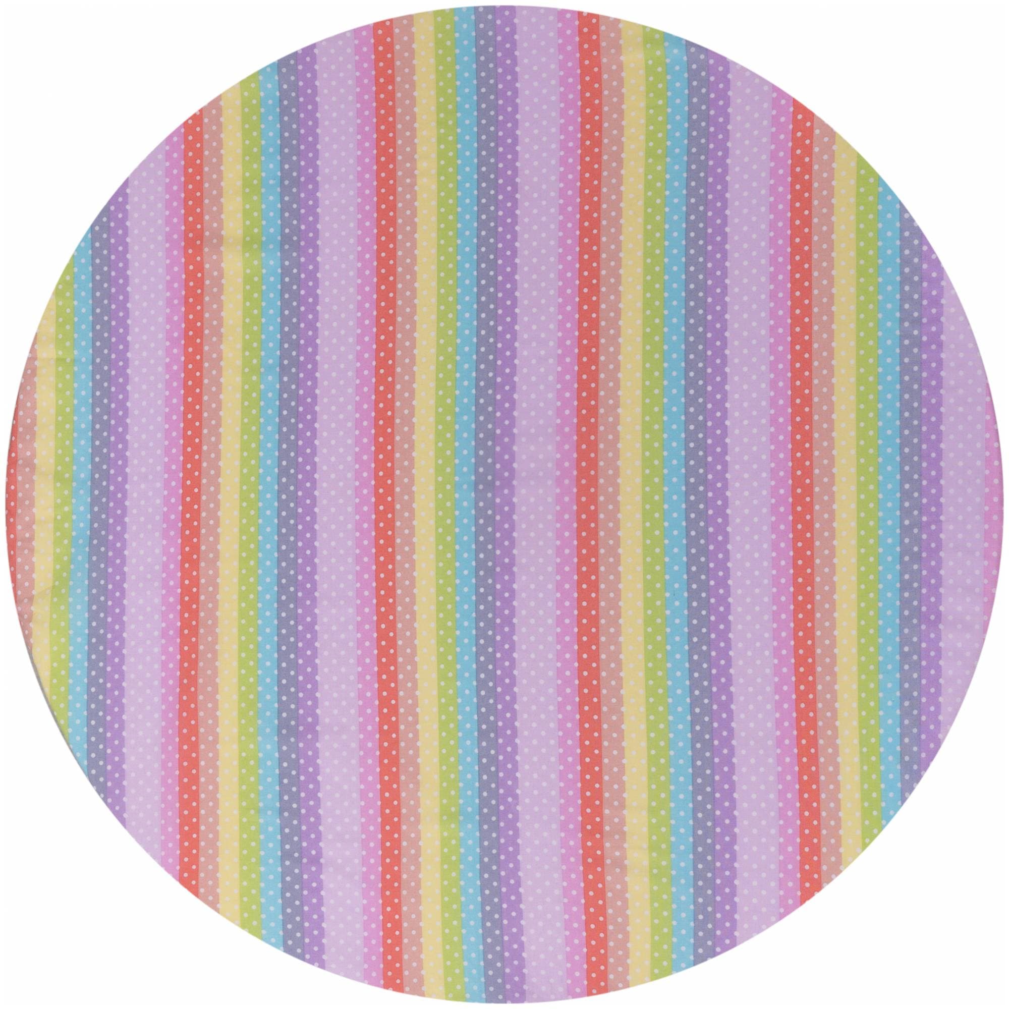 ВОМБАТИК Classic Collection Радуга - Простыня на резинке 75х75х12 круглая