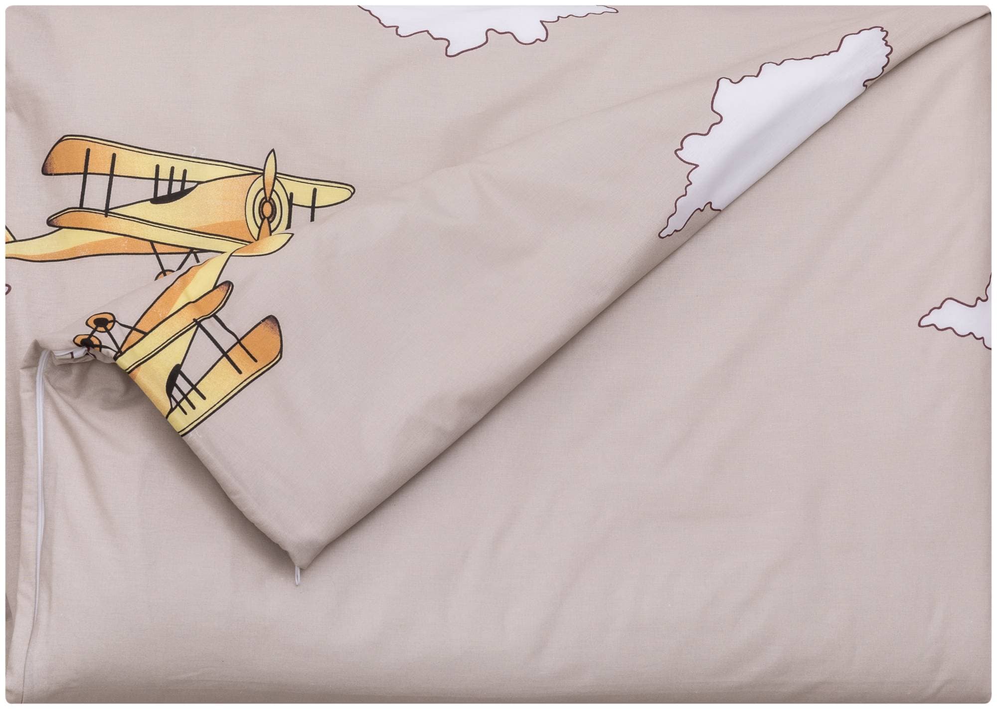 ВОМБАТИК Classic Collection Самолеты - Пододеяльник на молнии 142х112