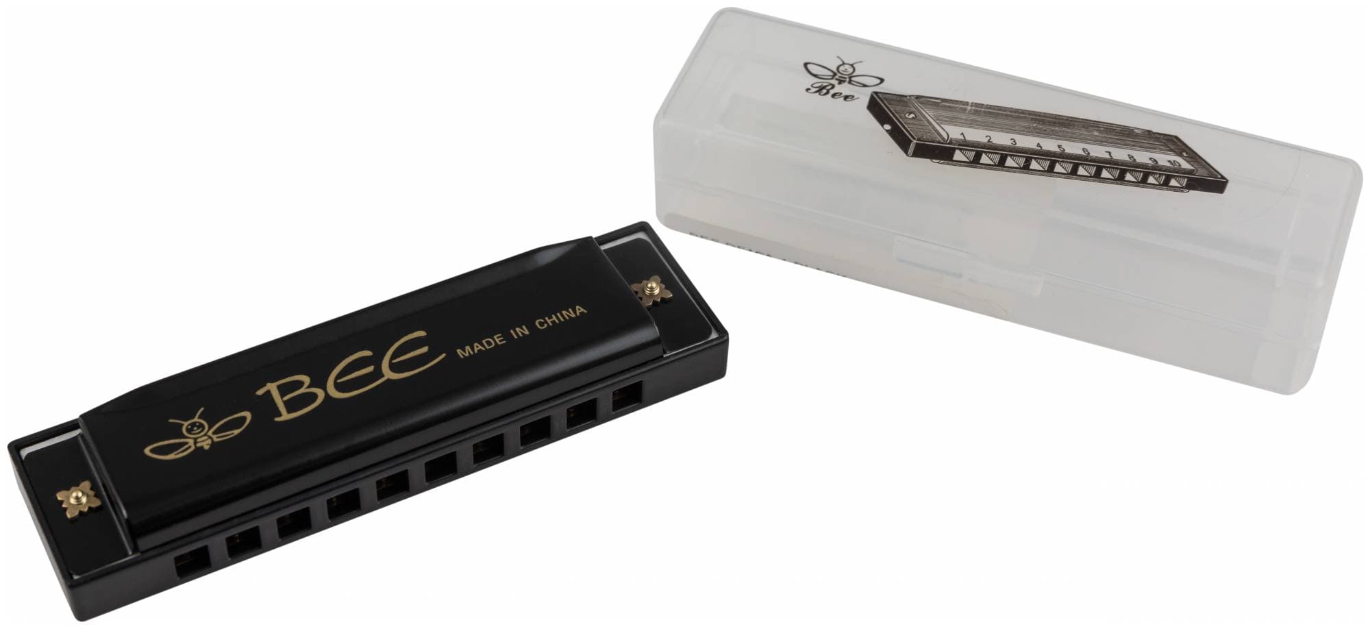 BEE DF10A-1 BLACK - Губная гармоника диатоническая