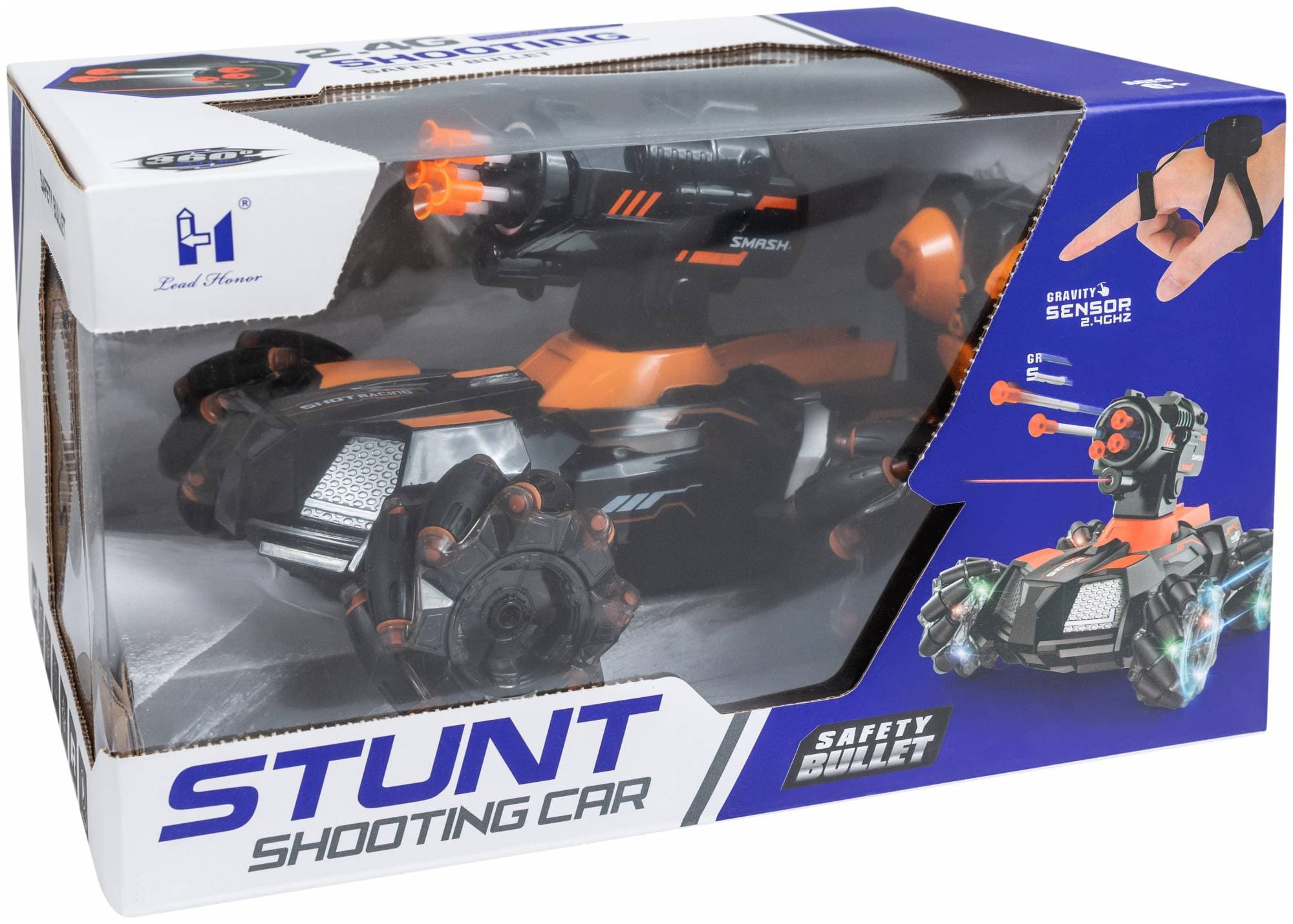 ГЛАВИГРУШКА СI 2008 с мягкими пулями на пульте и управлением часами BL - Машина