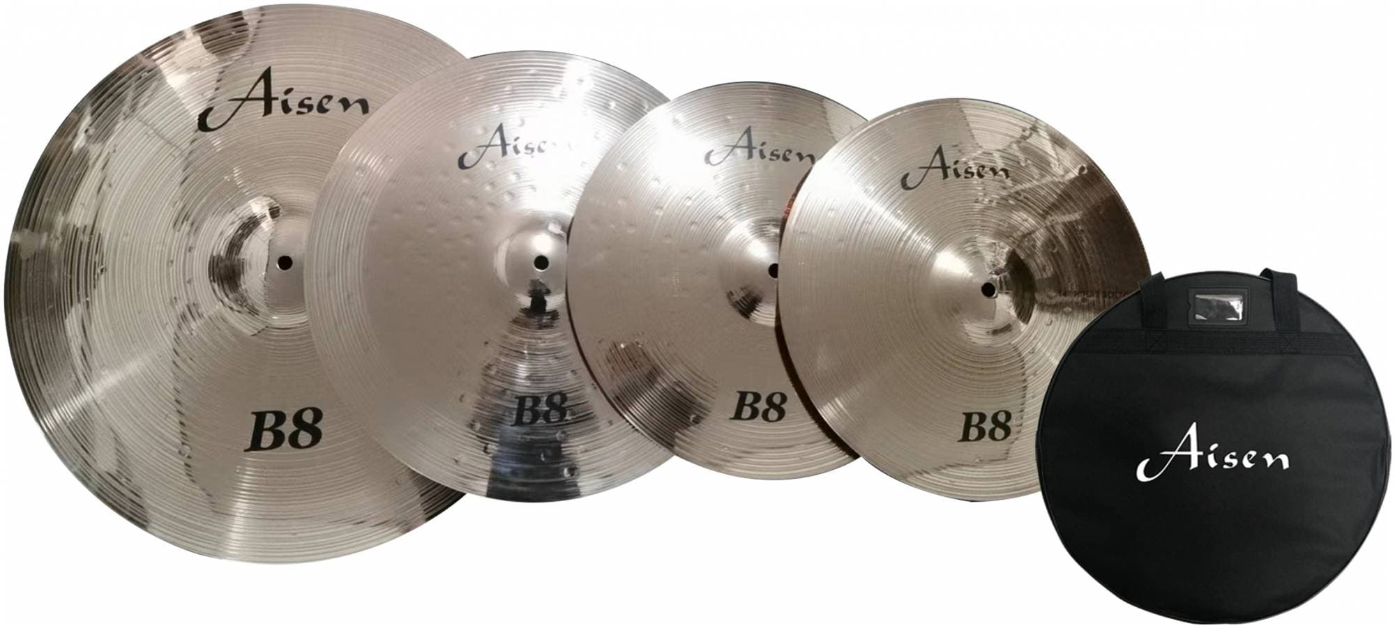 AISEN B8 CYMBAL PACK набор тарелок (14,16,20) + чехол для тарелок